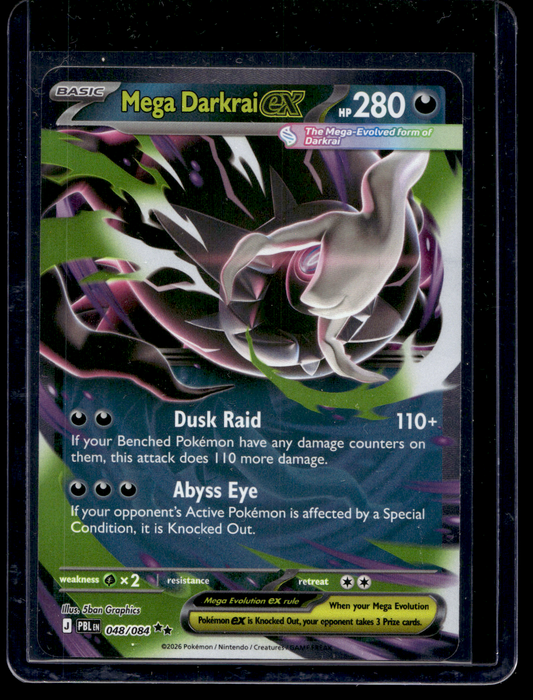 2026 Pokemon - Mega Evolutions - Pitch Black - Mega Darkrai ex #048