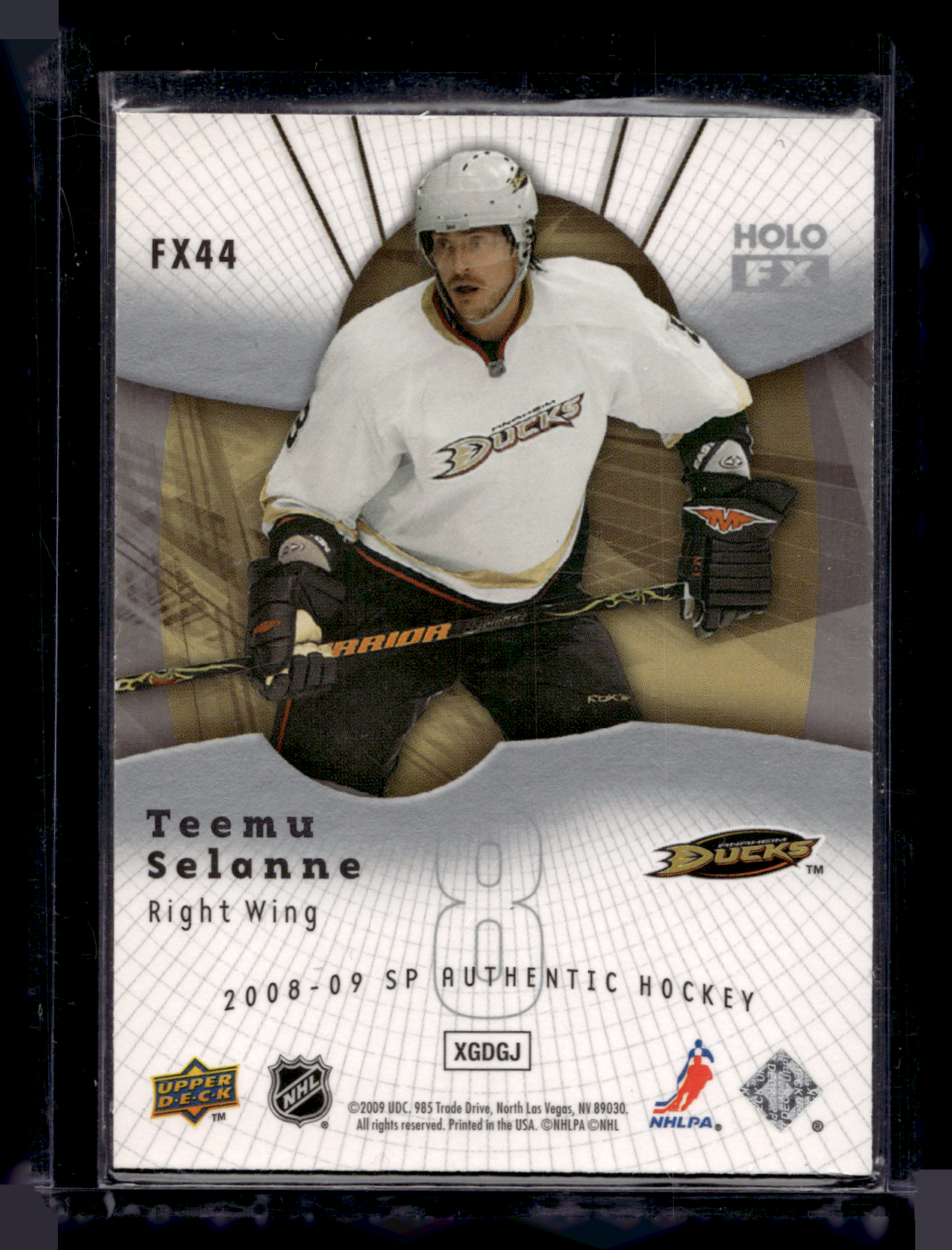 2008-09 Upper Deck SP Authentic - Holo FX -  Teemu Selanne #FX44