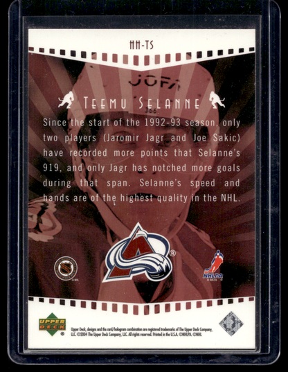 2003-04 Upper Deck - Highlight Heroes - Teemu Selanne #HH-TS