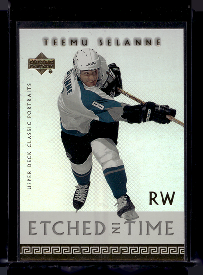 2002-03 Upper Deck Classic Portraits - Etched in Time - Teemu Selanne #ET14