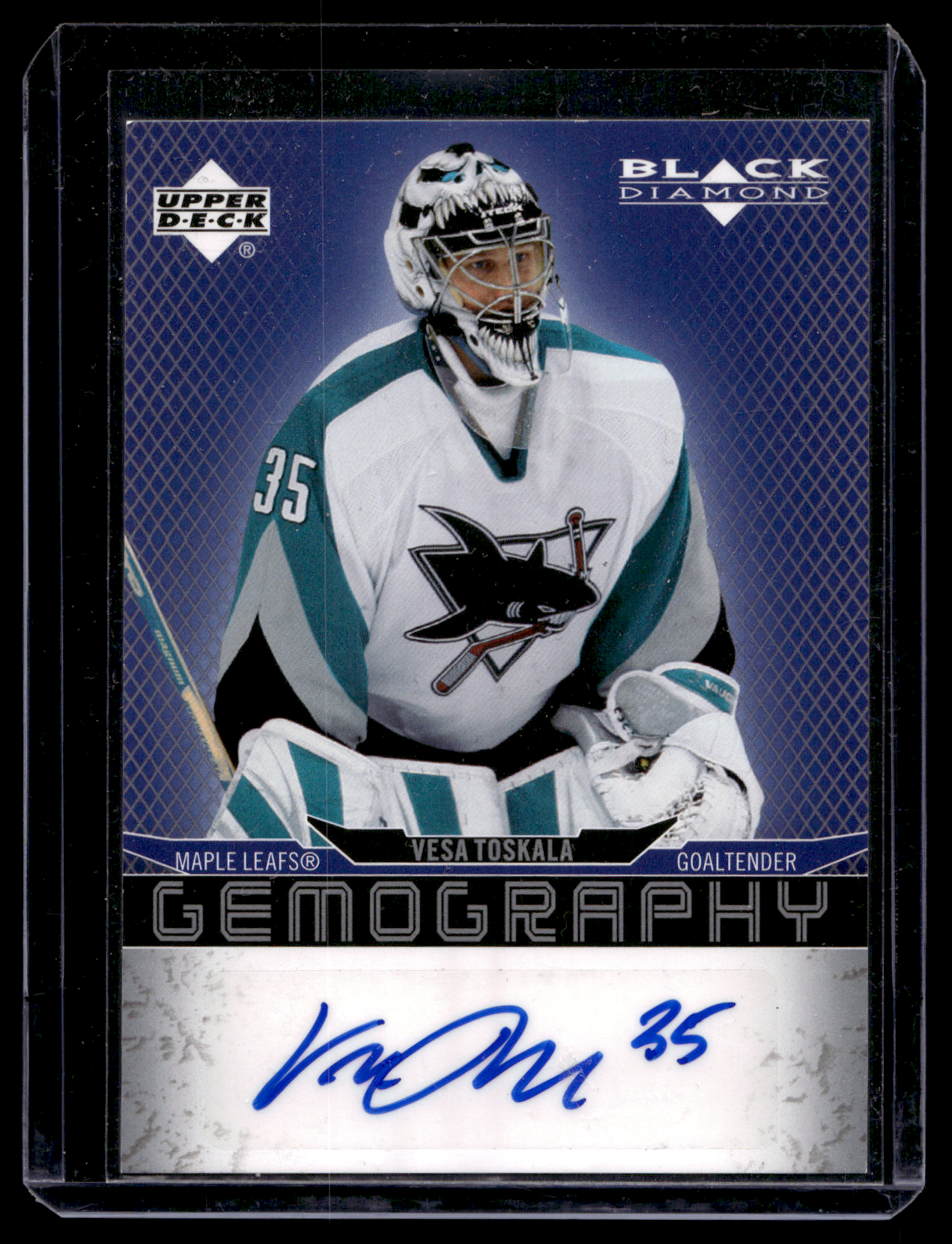 2007-08 Upper Deck Black Diamond - Gemography - Vesa Toskala #G-VT