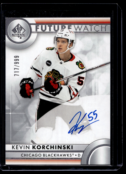 2023-24 Upper Deck SP Authentic - Autographed Future Watch - Kevin Korchinski #153 /999 RC