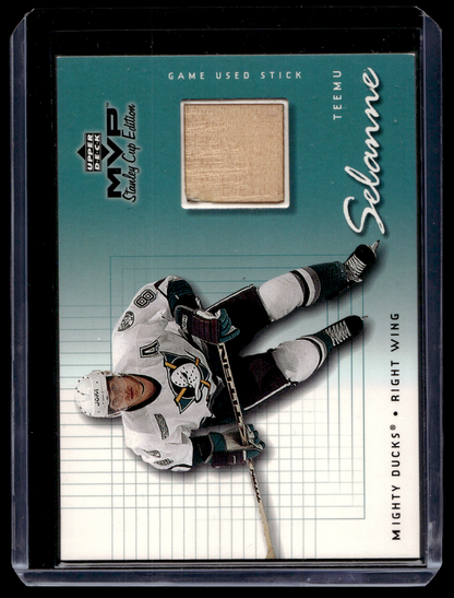 1999-00 Upper Deck MVP Stanley Cup Edition - Game Used Souvenirs - Teemu Selanne #GU-TS