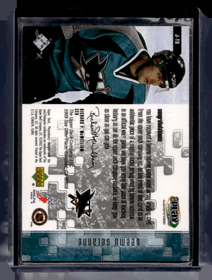 2001-02 Upper Deck Play Makers Limited - Player's Club Jersey - Teemu Selanne #J-TS