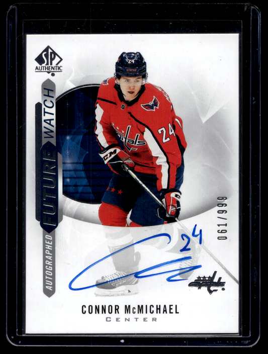 2020-21 Upper Deck SP Authentic - Autographed Future Watch - Connor McMichael #149 /999 RC
