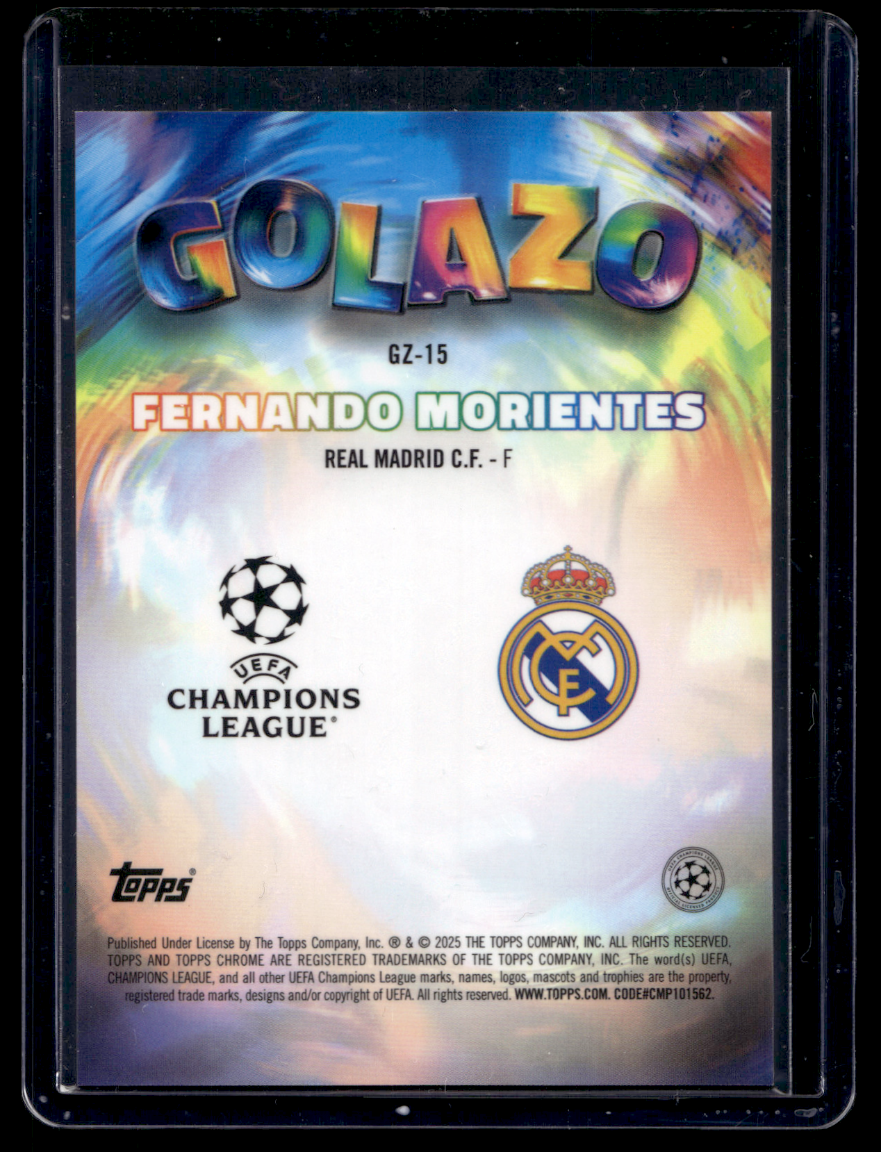 2024-25 Topps Chrome UEFA Club Competitions - Golazo - Green Refractor - Fernando Morientes #GZ-15 /99