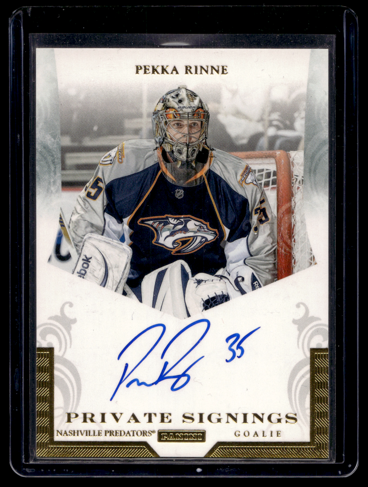2011-12 Pinnacle - Private Signings - Pekka Rinne #RIN