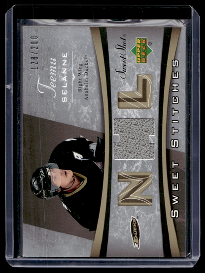 2006-07 Upper Deck Sweet Shot - Sweet Stitches - Teemu Selanne #SS-TS /200