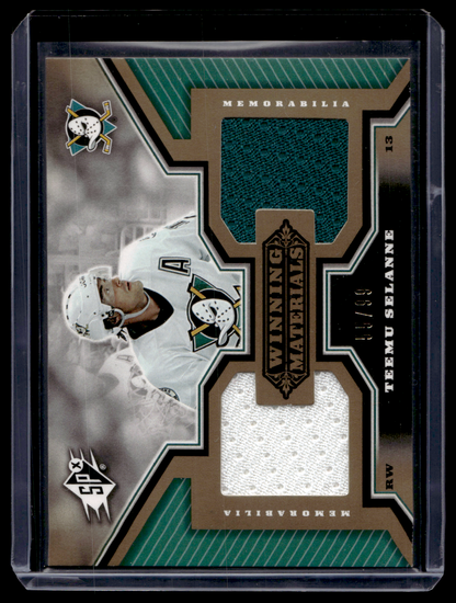 2005-06 Upper Deck SPx - Winning Materials - Gold - Teemu Selanne #WM-TS /99