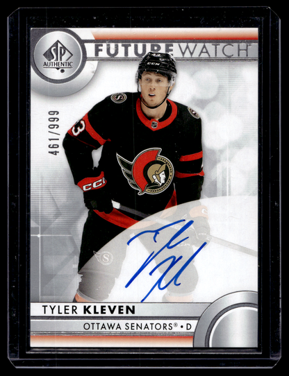 2023-24 Upper Deck SP Authentic - Autographed Future Watch - Tyler Kleven #165 /999 RC