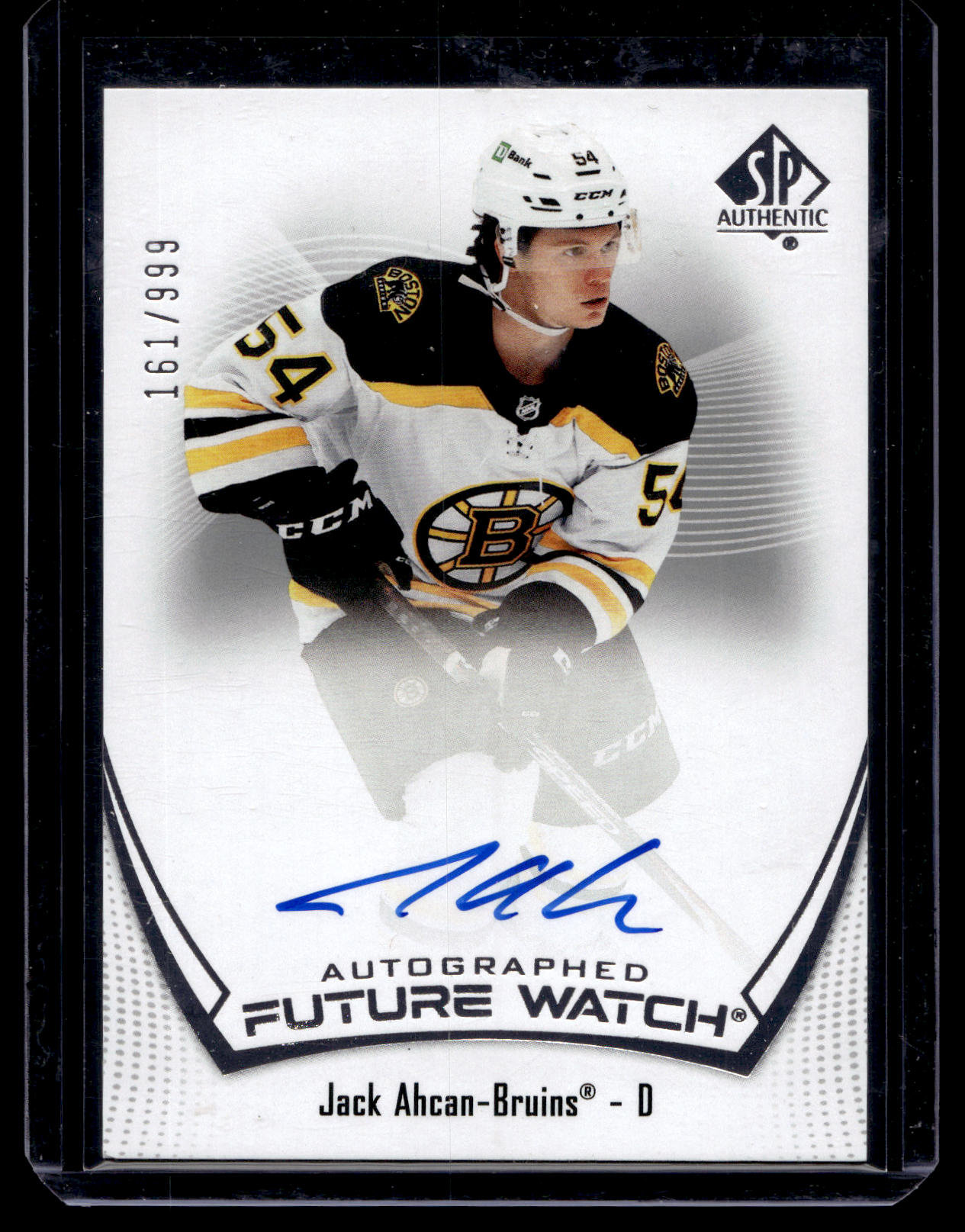 2021-22 Upper Deck SP Authentic - Autographed Future Watch - Jack Ahcan #107 /999 RC