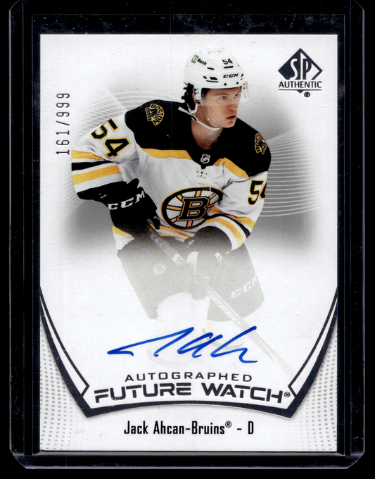 2021-22 Upper Deck SP Authentic - Autographed Future Watch - Jack Ahcan #107 /999 RC