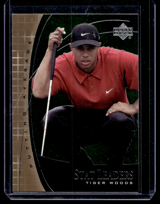 2001 Upper Deck - Stat Leaders - Tiger Woods #SL7 RY