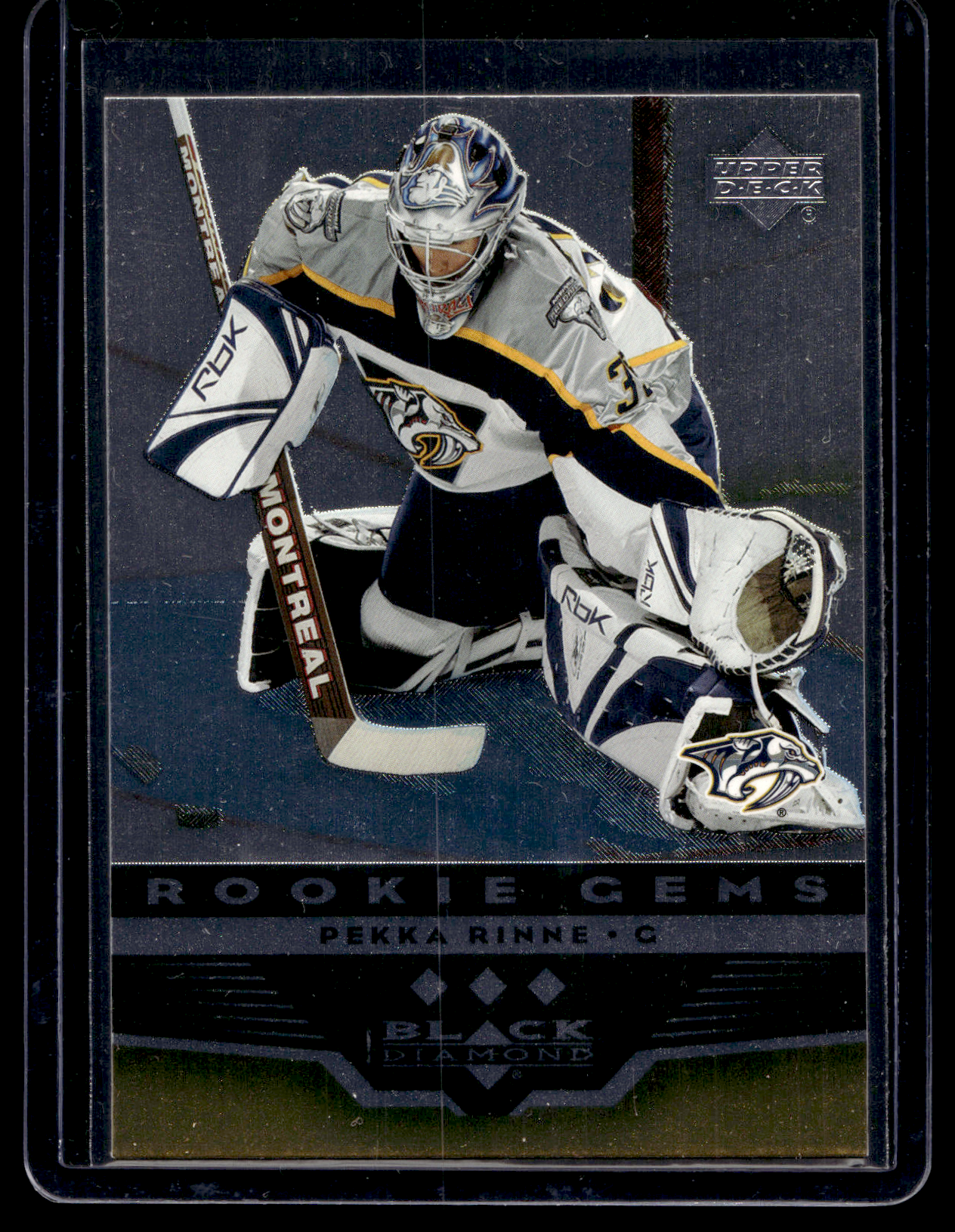 2005-06 Upper Deck Black Diamond - Rookie Gems - Pekka Rinne #258 RC