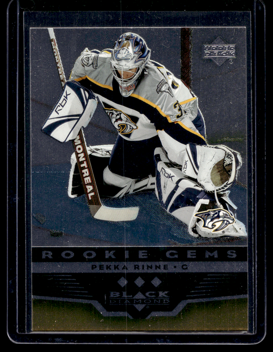 2005-06 Upper Deck Black Diamond - Rookie Gems - Pekka Rinne #258 RC