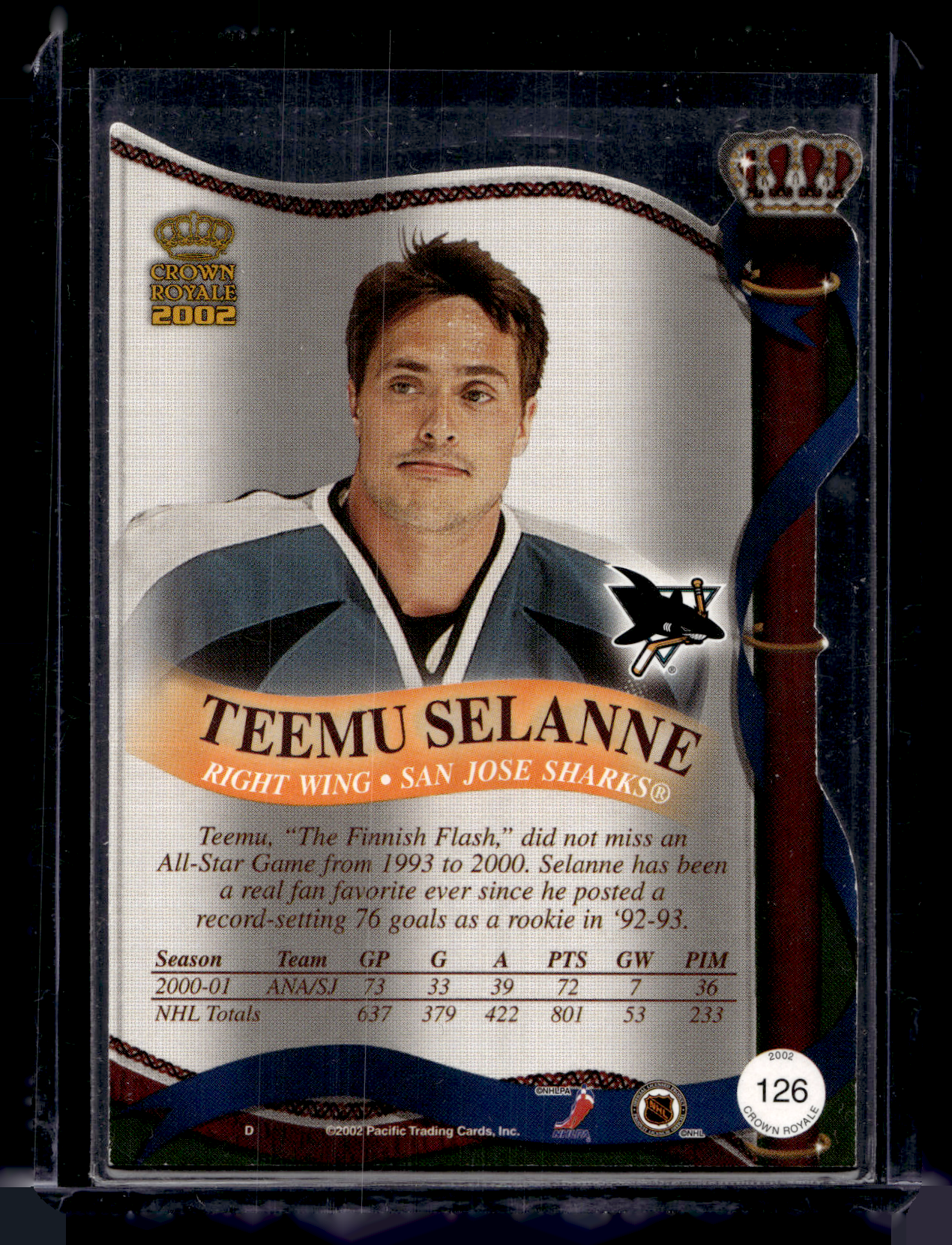 2001-02 Pacific Crown Royale - Premiere Date - Teemu Selanne #126 /60