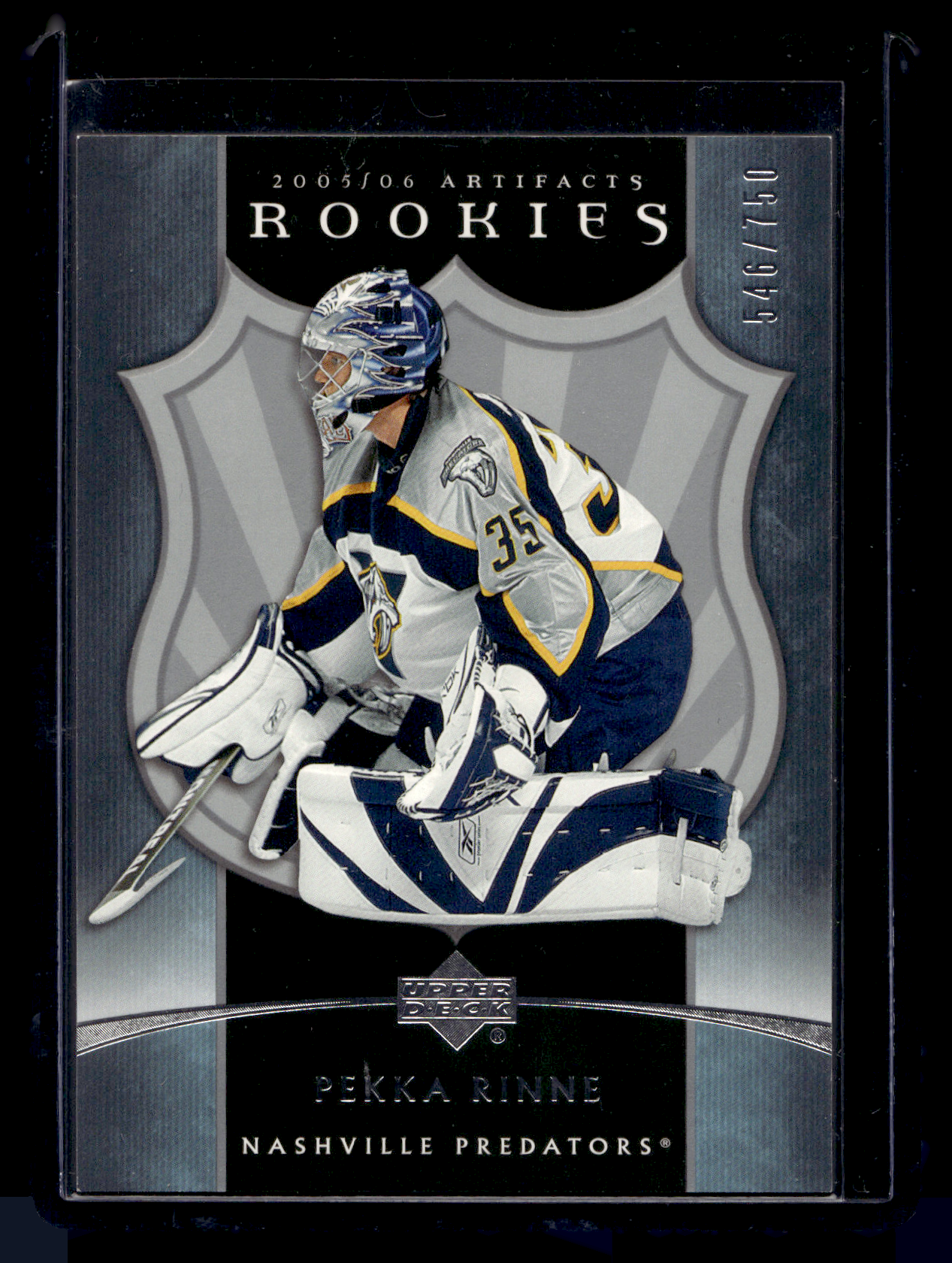 2005-06 Upper Deck Artifacts - Rookies - Pekka Rinne #295 /750 RC