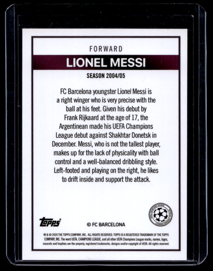 2020-21 Topps The Lost Rookie Cards - Lionel Messi