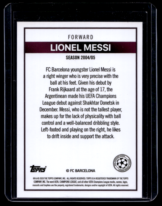 2020-21 Topps The Lost Rookie Cards - Lionel Messi