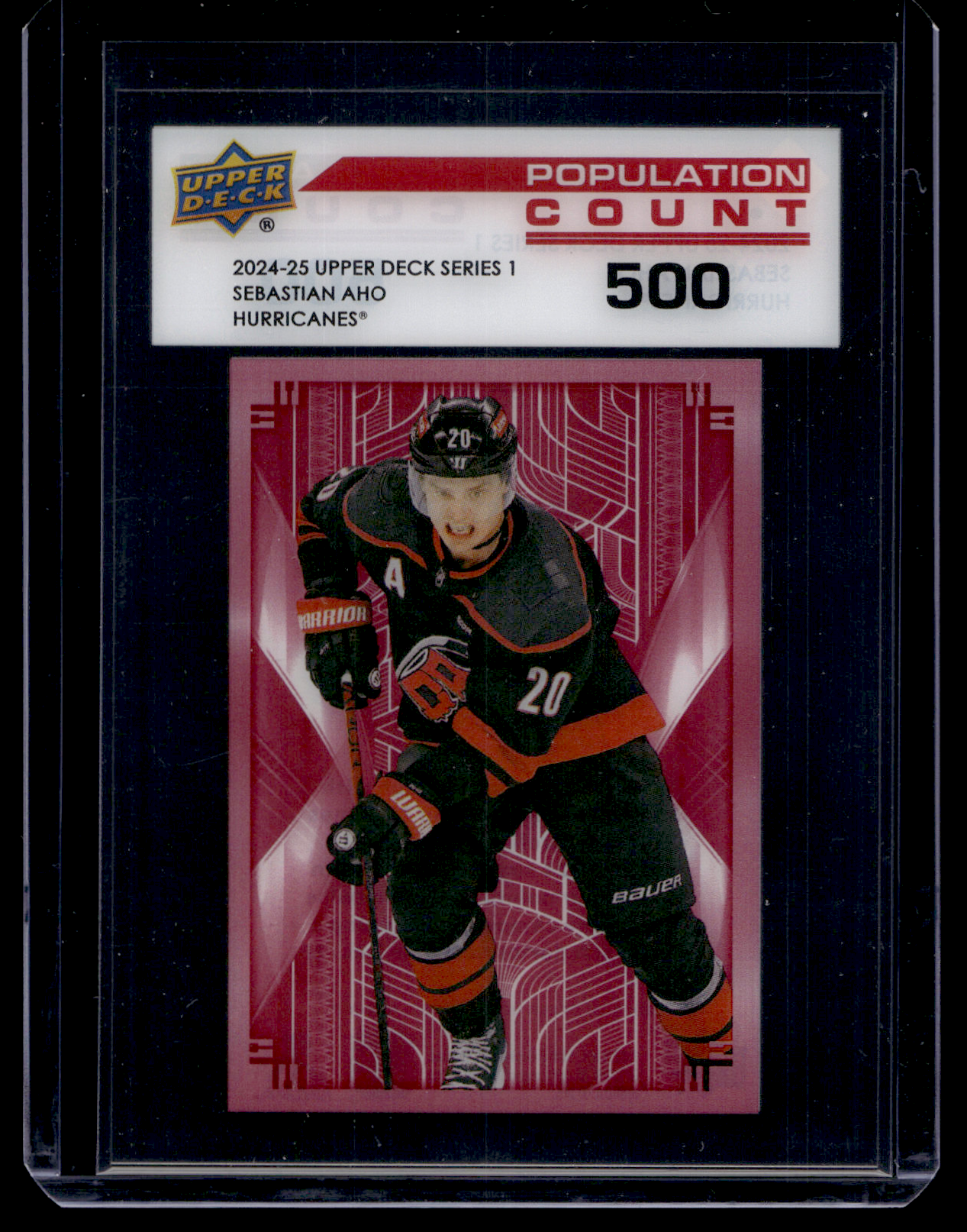 2024-25 Upper Deck Series 1 - Population Count - 500 - Sebastian Aho #PC-6 /500