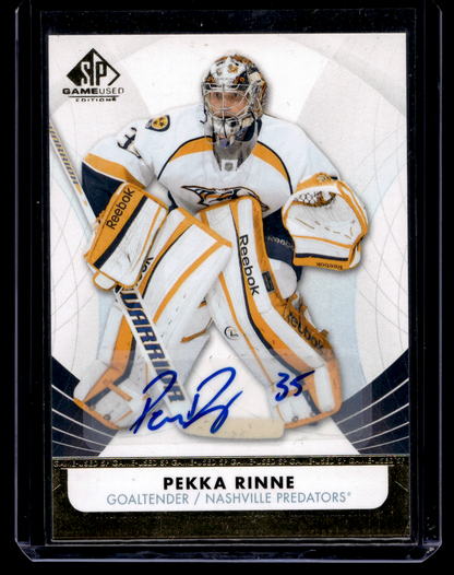 2012-13 Upper Deck SP Game Used Edition - Autographs - Pekka Rinne #45