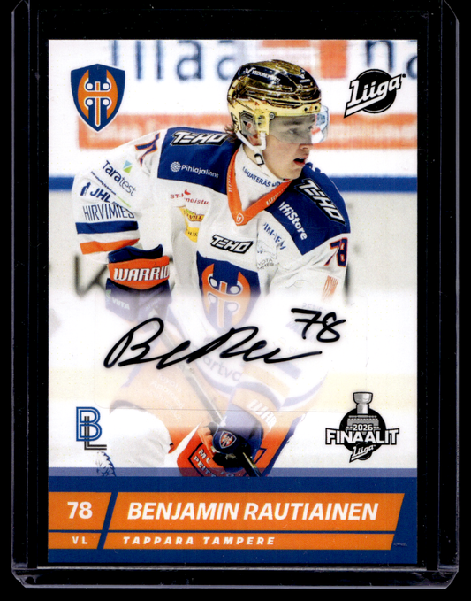2025-26 Blueline 2026 Finaalit Signature  - Benjamin Rautiainen #AU-BR /10