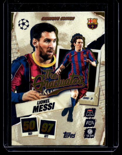 2025-26 Topps Match Attax - Exclusive Edition - The Graduates - Lionel Messi #GRD3