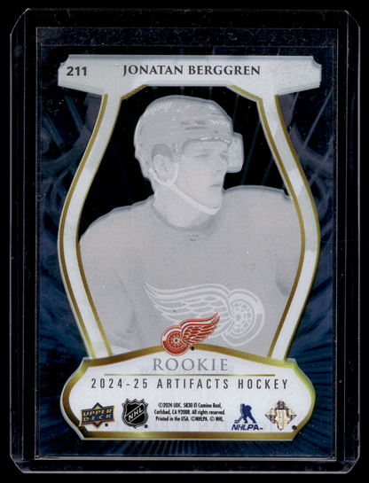 2024-25 Upper Deck Artifacts - 2023-24 Base Update - Clear Cut - 2024-25 Upper Deck Artifacts Update - Jonatan Berggren #211