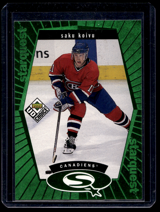 1998-99 Upper Deck UD Choice - Starquest - Green - Saku Koivu #SQ8