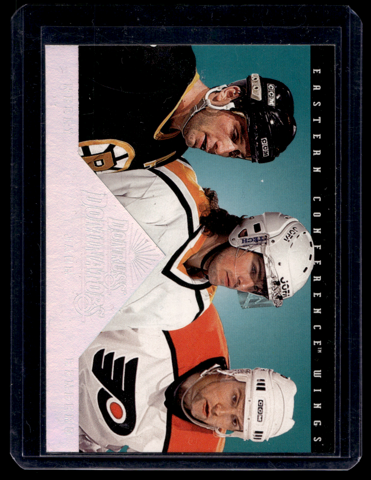 1994-95 Donruss - Dominators - Mikael Renberg / Jaromir Jagr / Cam Neely #4
