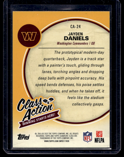 2025 Topps Signature Class - Class Action - Jayden Daniels #CA-24