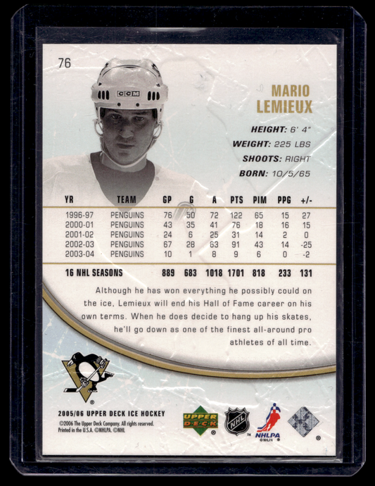2005-06 Upper Deck Ice - Rainbow - Mario Lemieux #76 /100
