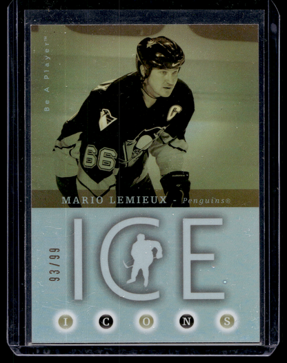 2005-06 Upper Deck Be a Player - Ice Icons - Mario Lemieux #ICE1 /99