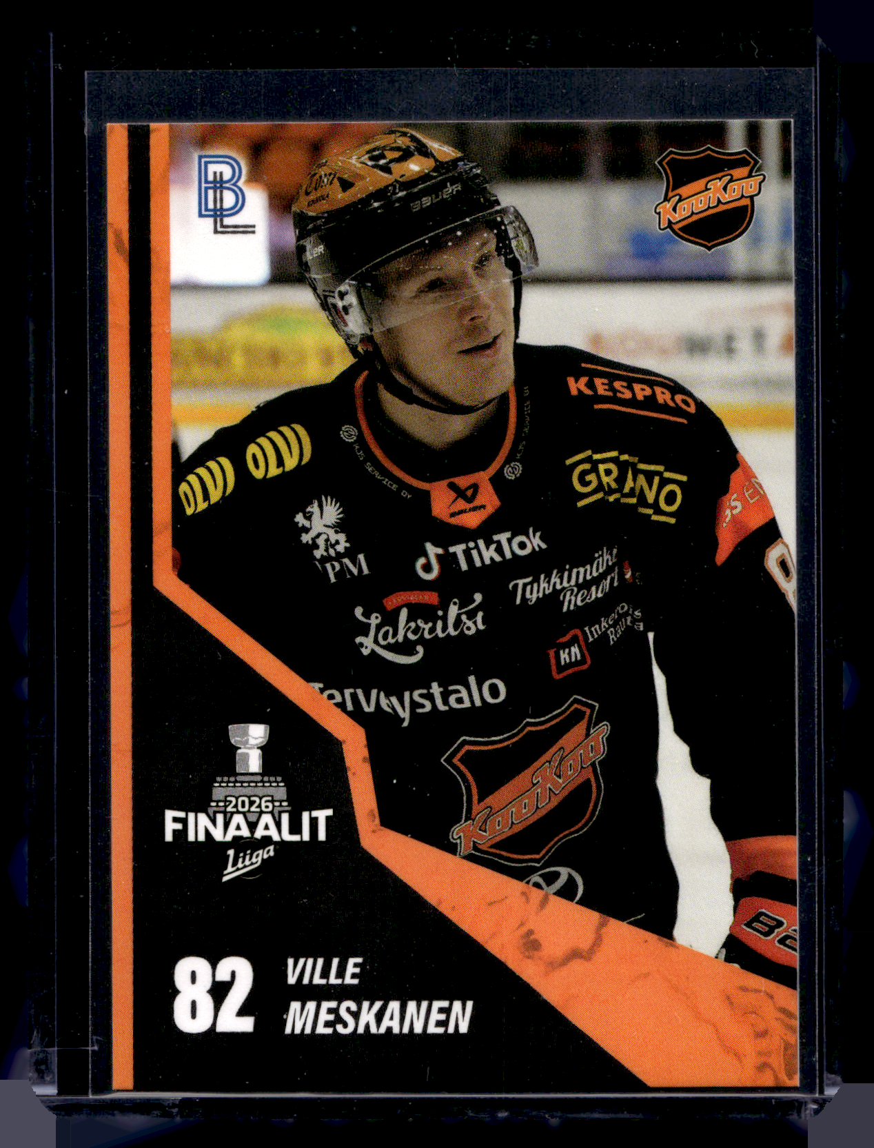 2025-26 Blueline Finaalit - Match Card - Ville Meskanen #4
