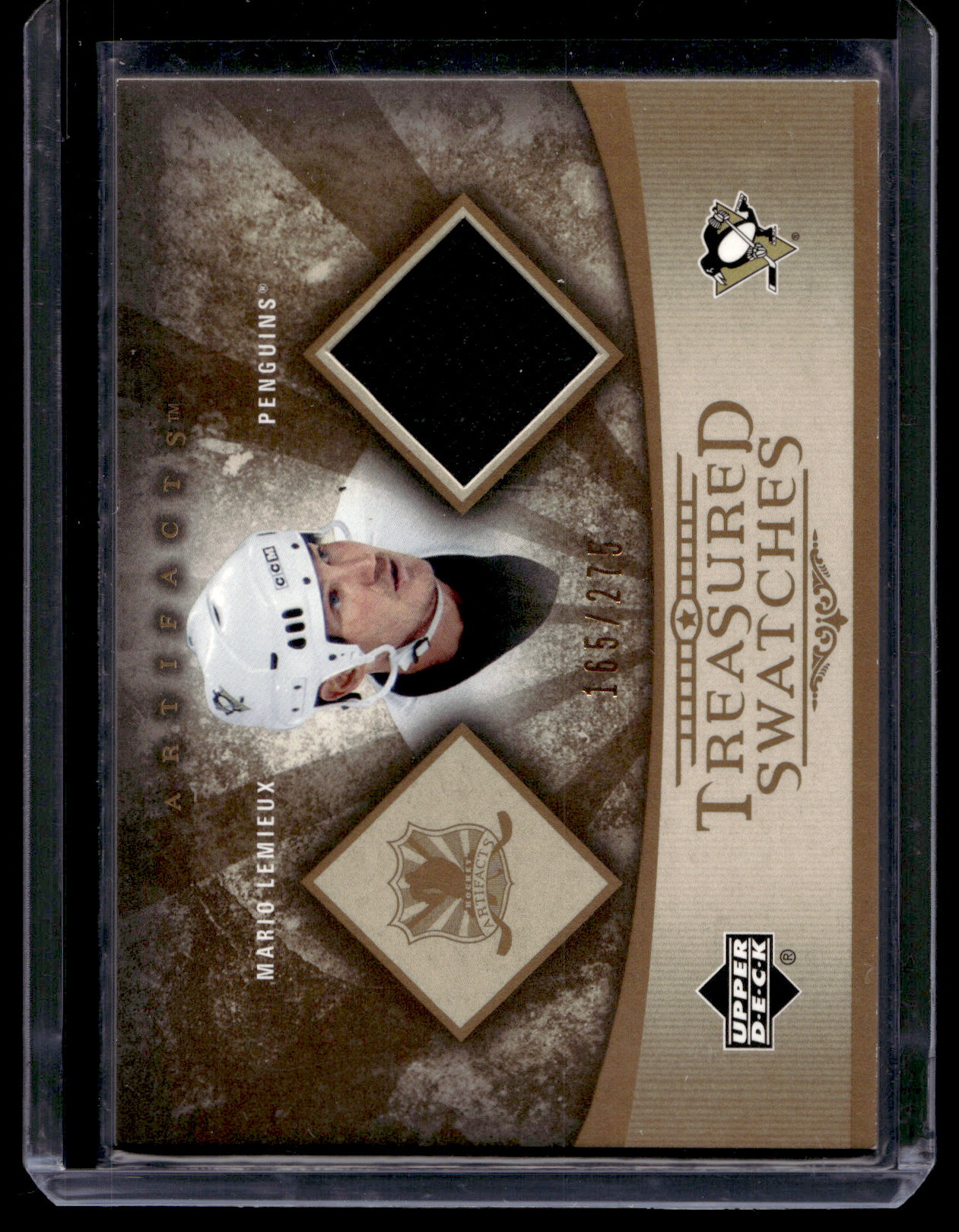 2005-06 Upper Deck Artifacts - Treasured Swatches - Mario Lemieux #TS-ML /275