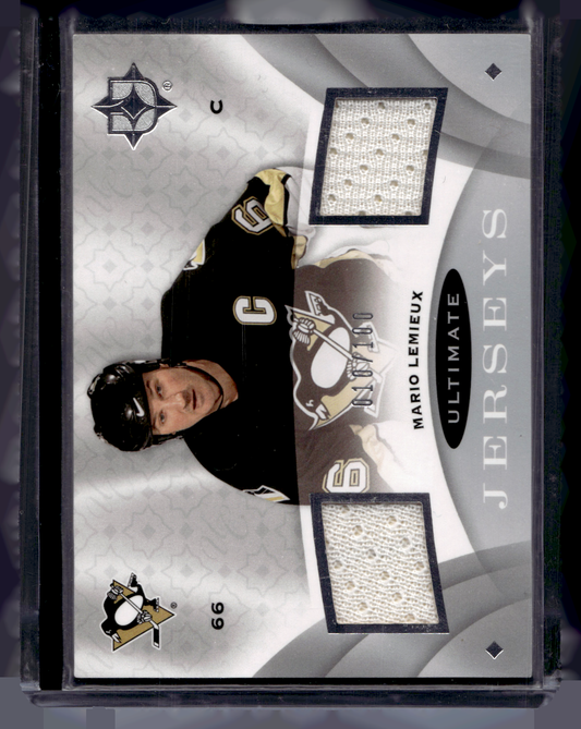 2008-09 Upper Deck Ultimate Collection - Ultimate Jersey - Mario Lemieux #UJ-ML /100