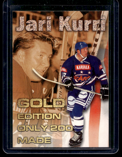 2001-02 Cardset Finland - Hockey Hall Of Fame - Gold - Jari Kurri /200