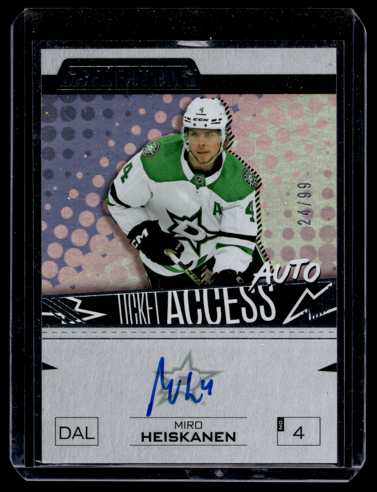 2023-24 Upper Deck Credentials - Ticket Access Autos - Miro Heiskanen #TAA-MH /99