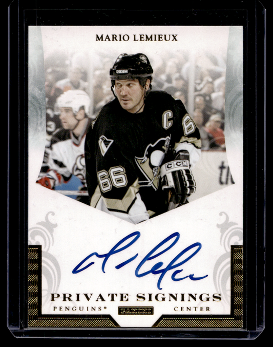 2010-11 Panini Dominion - Private Signings - Mario Lemieux #ML1