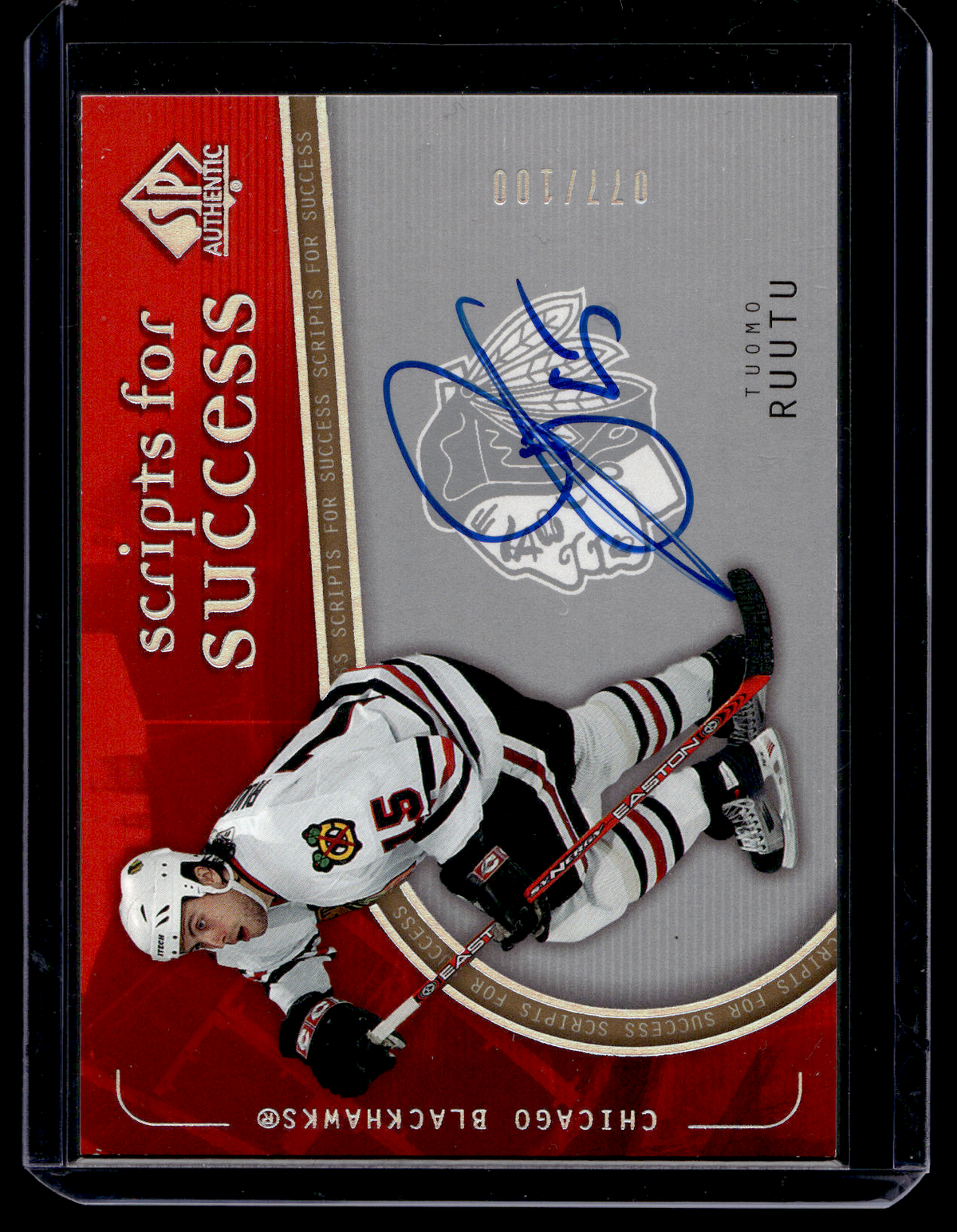 2005-06 Upper Deck SP Authentic - Scripts for Success - Tuomo Ruutu #SS-TR /100