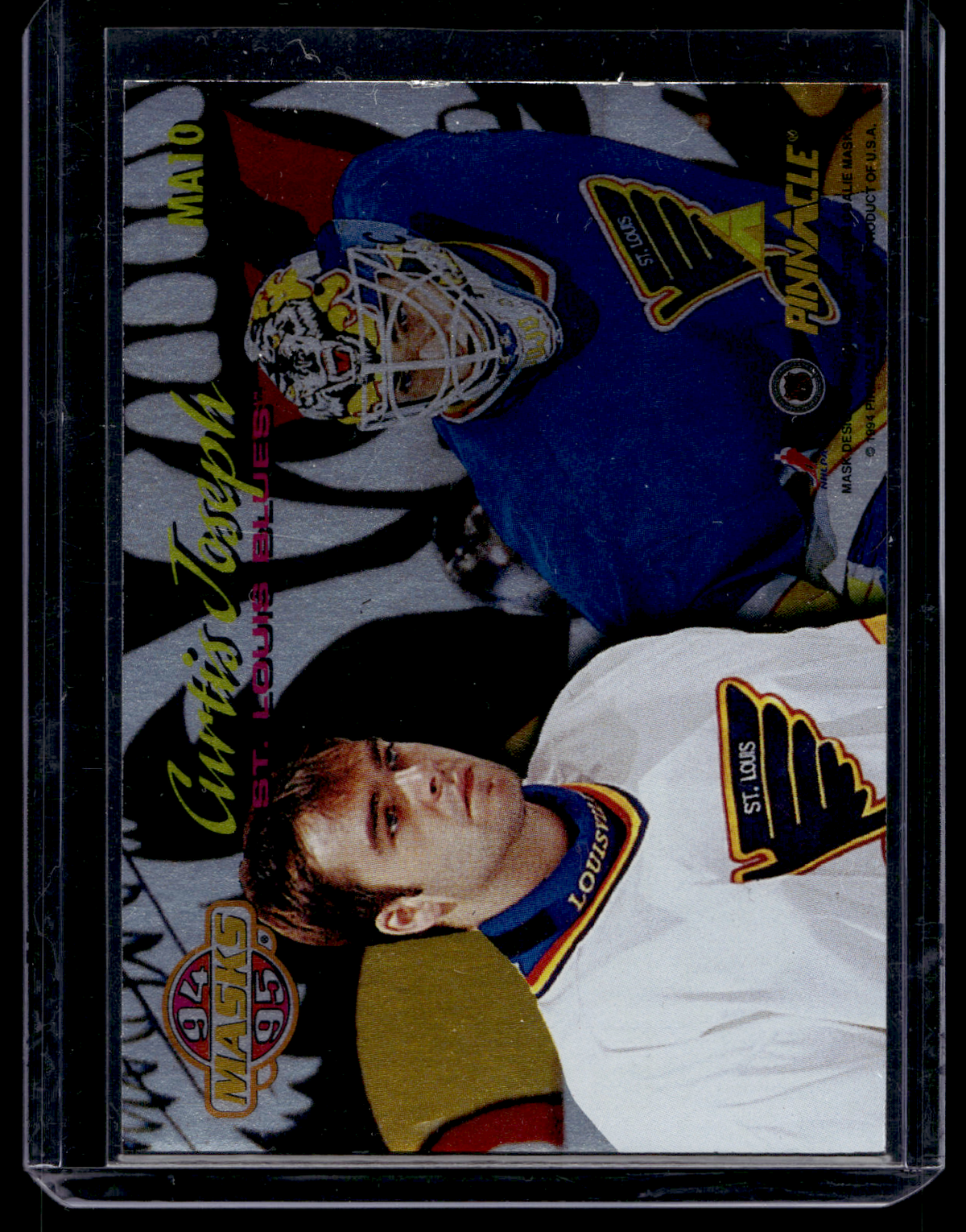 1994-95 Pinnacle - Masks - Curtis Joseph #MA10