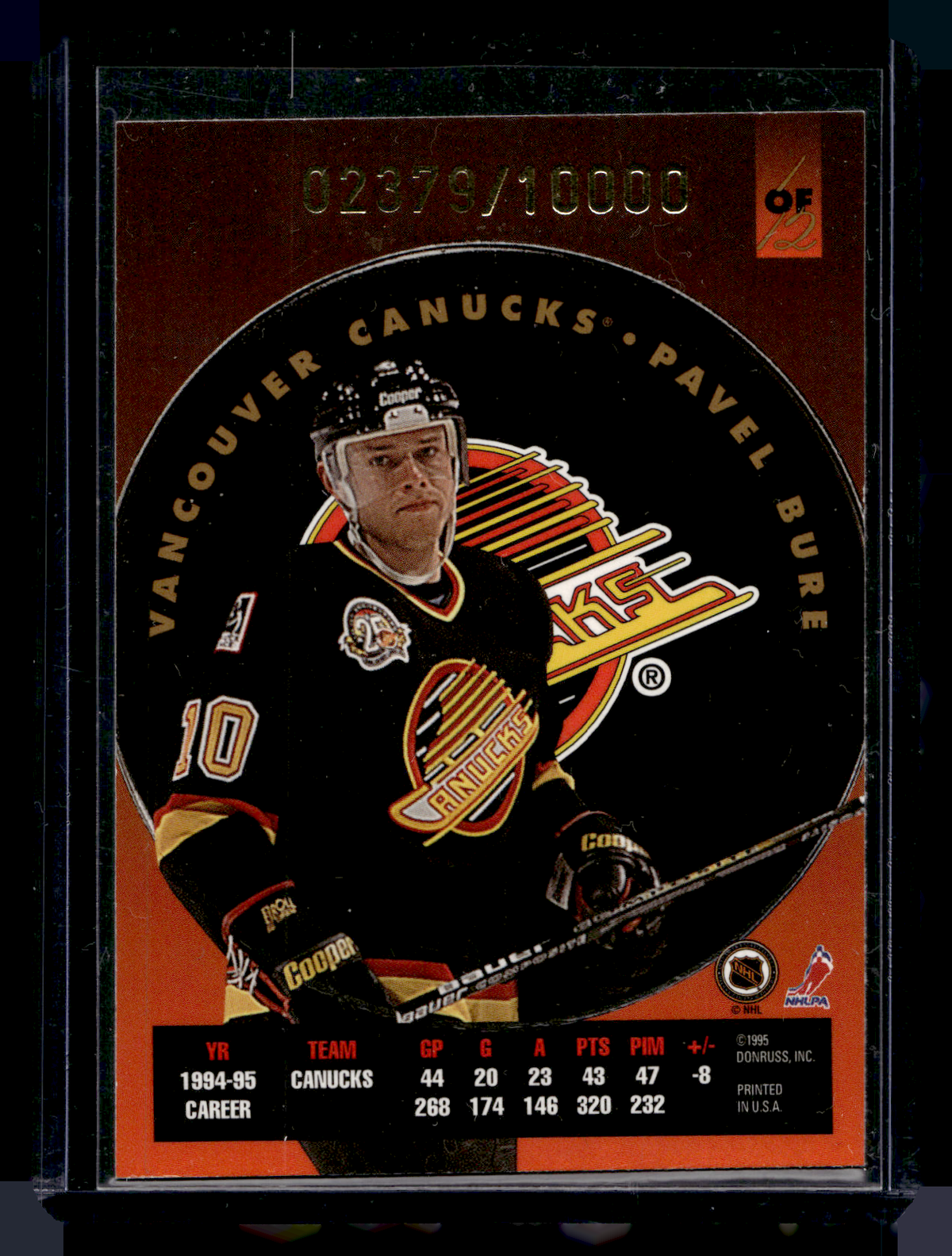 1995-96 Leaf - Fire on Ice - Pavel Bure #1 /10000