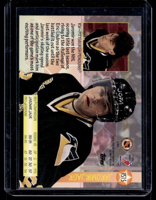 1995-96 Topps - Young Stars - Jaromir Jagr #YS15