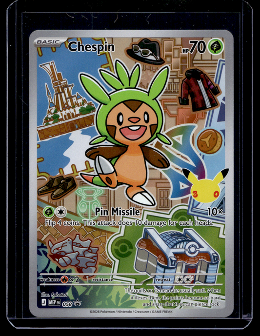 2026 Pokemon - Mega Evolutions - Black Star Promos - Promos - Chespin #058