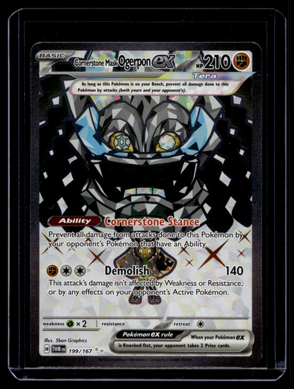 2024 Pokemon - Scarlet & Violet - Twilight Masquerade - Ultra Rare - Cornerstone Mask Ogerpon ex #199