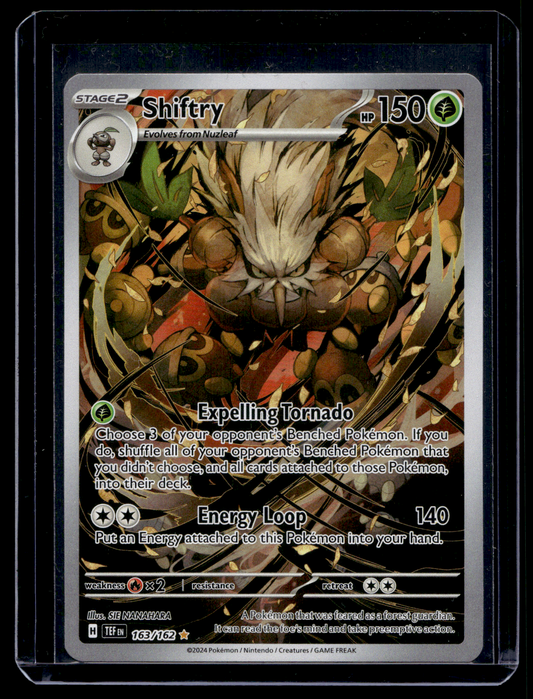 2024 Pokemon - Sword & Shield - Temporal Forces - Illustration Rare - Shiftry #163