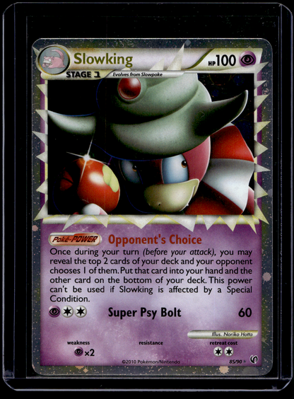 2010 Pokemon HeartGold & SoulSilver - Undaunted - Holo Rare - Slowking #85