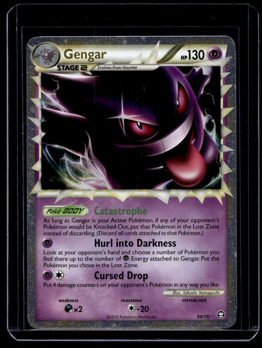 2010 Pokemon HeartGold & SoulSilver - Triumphant - Gengar #94 (Kunto: EX+)