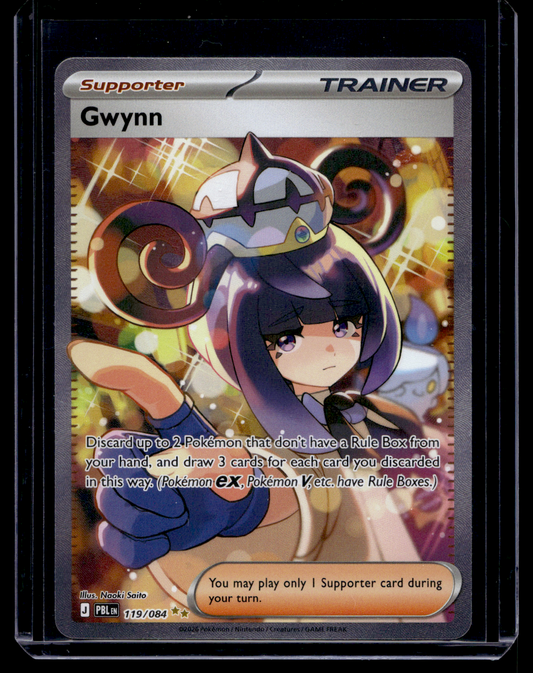 2026 Pokemon - Mega Evolutions - Pitch Black - Special Illustration Rare - Gwynn #119