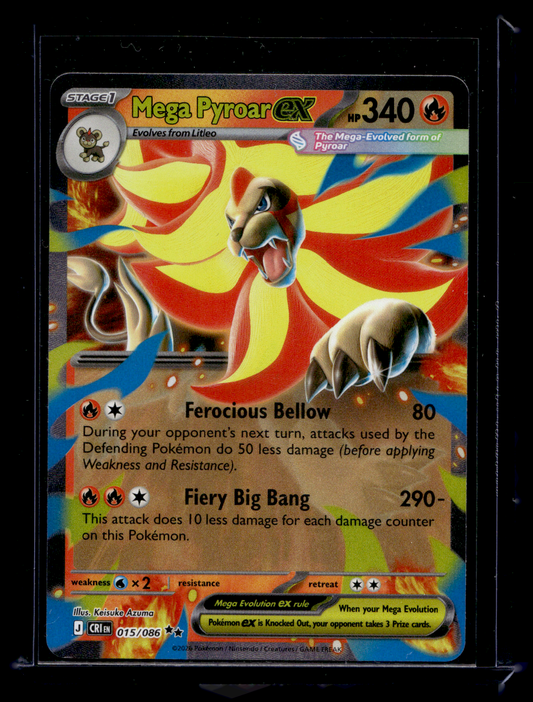 2026 Pokemon - Mega Evolutions - Chaos Rising - Mega Pyroar ex #015